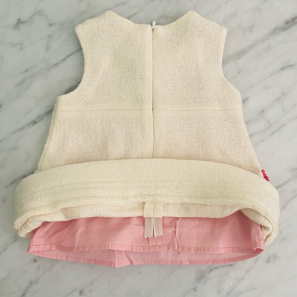 My First Chicco Dress & Vest Set Boucle Cream - Picture 6 of 13